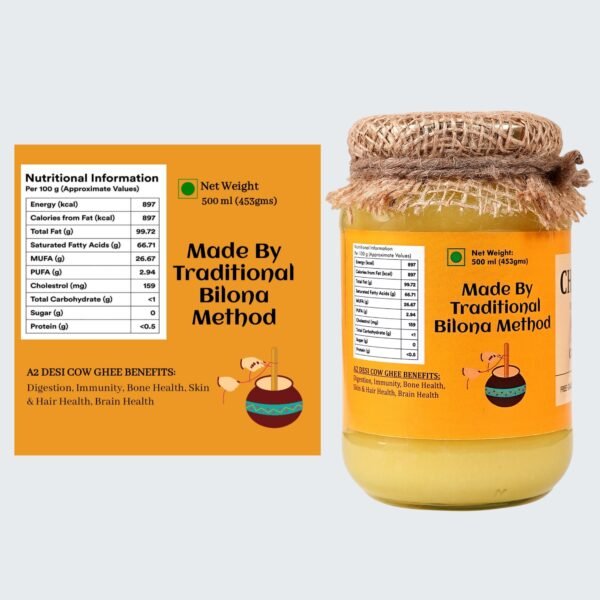 A2 Desi Cow Ghee 500ml - Image 4